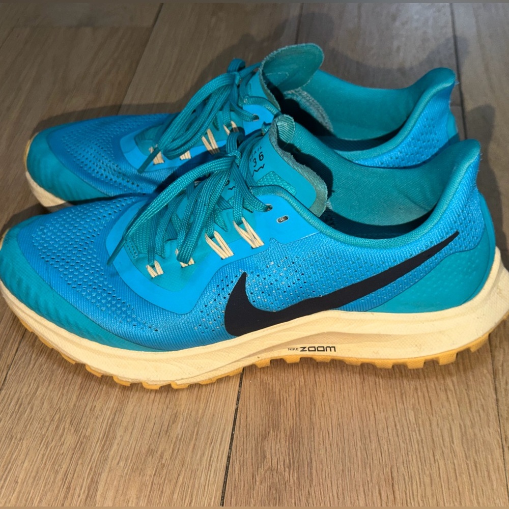 Nike Women’s Pegasus Blue Teal Running Shoes Sz 8.5
